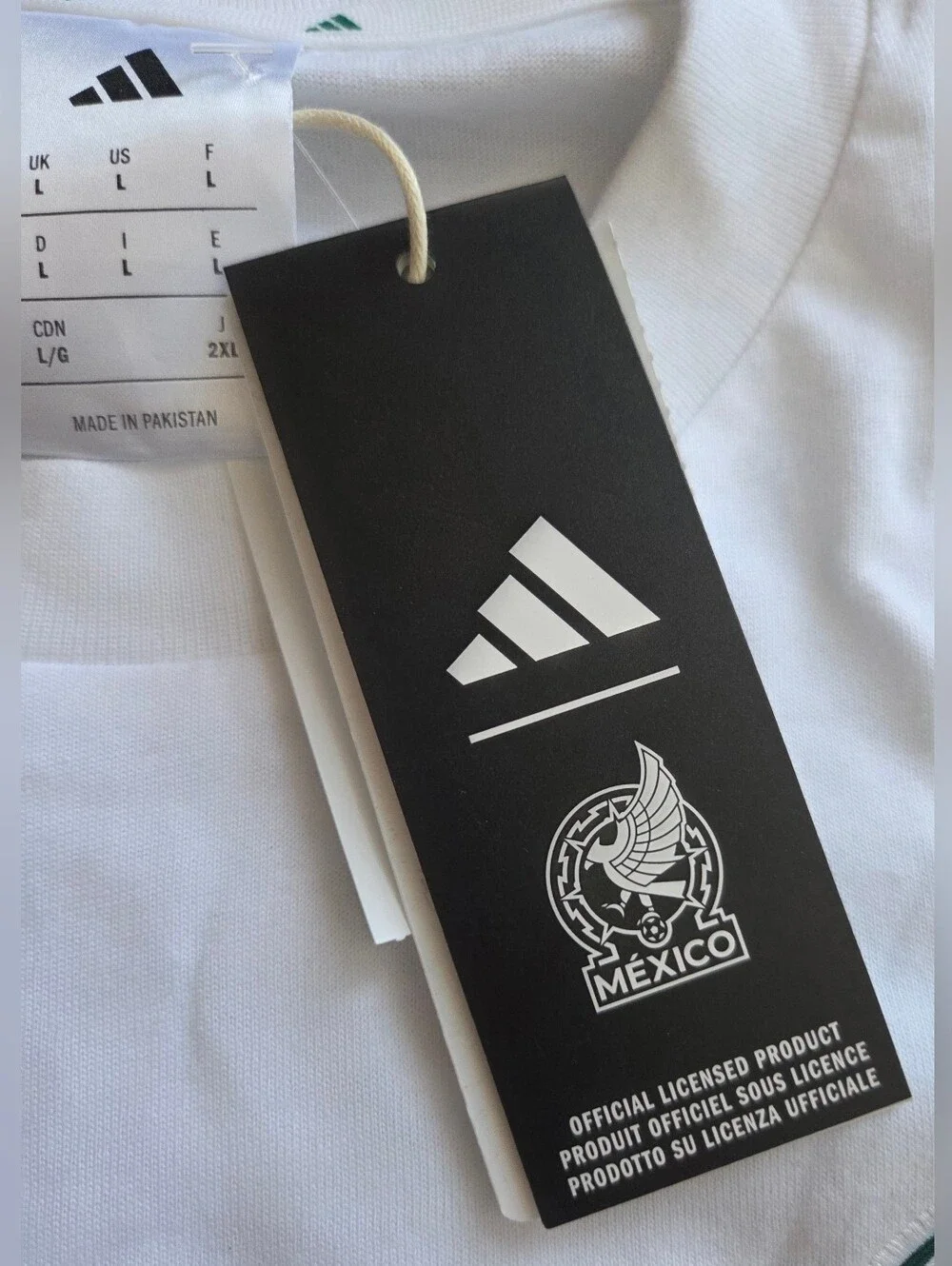 Adidas Mexico Seleccion Team FMF DNA Cotton Futbol T-Shirt Large